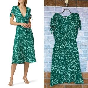 Reformation Green Rosalinda Dress size 4